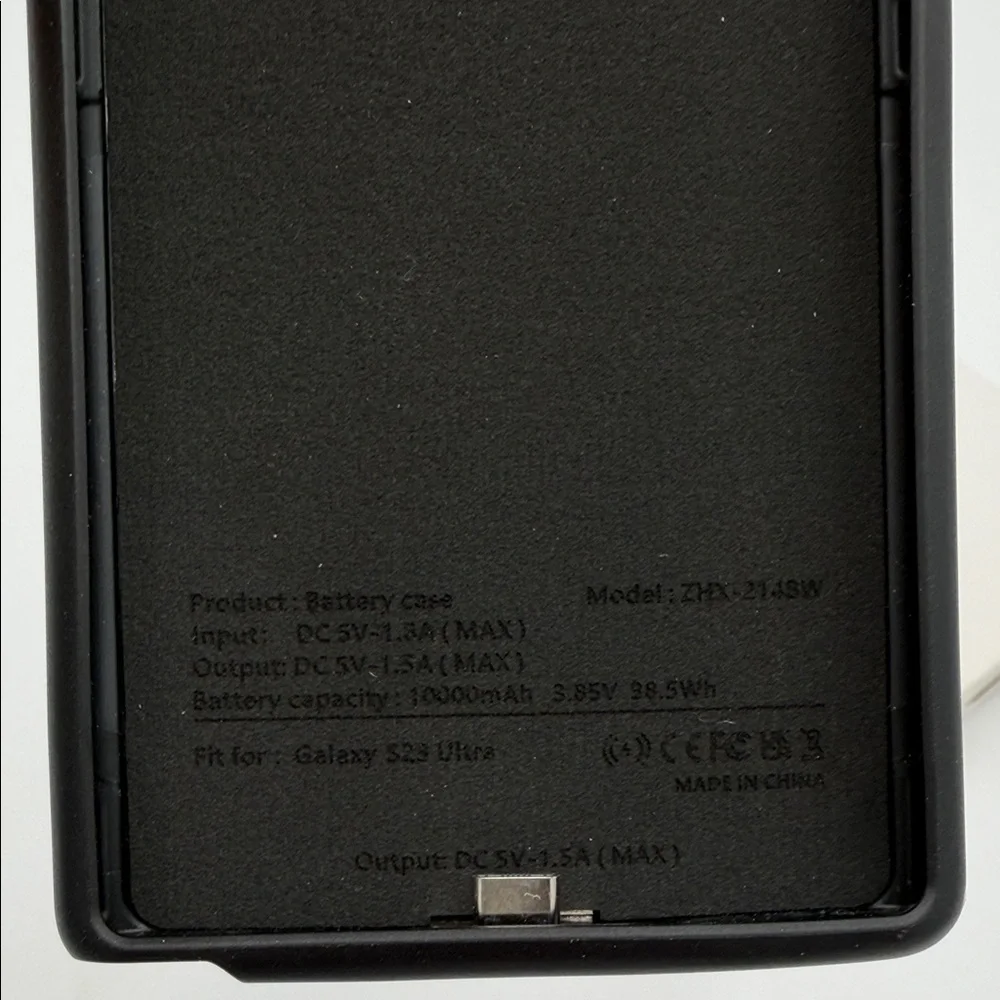 Battery Case for Galaxy S23 Ultra - Wireless Charging